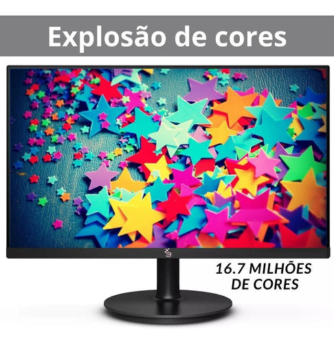 Monitor 20 3green M200whd Led 75hz Hd Hdmi Vesa Cor Preto 11