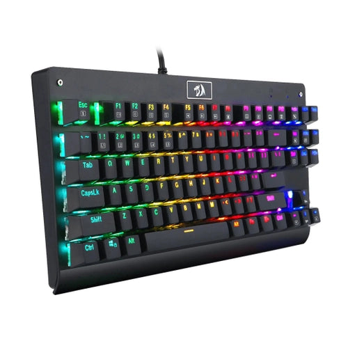 Teclado Mecânico Redragon Gamer Dark Avenger Rainbow K568R Brown, Switch Marron Preto