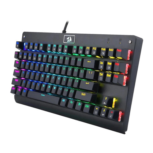 Teclado Mecânico Redragon Gamer Dark Avenger Rainbow K568R Brown, Switch Marron Preto