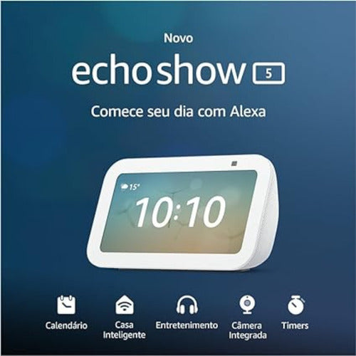 Assistente Echo Show 5 3ª Geração Display Com Alexa - Branco