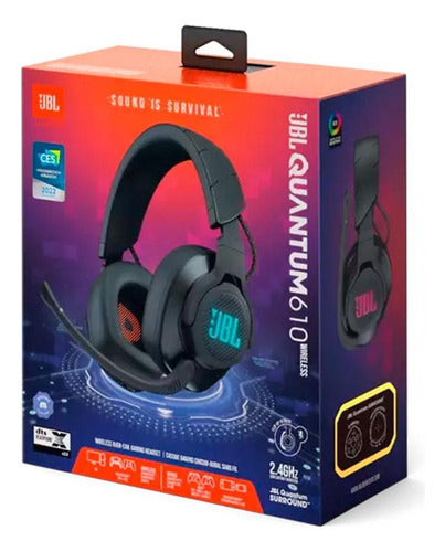 Fone De Ouvido Headset Gamer Quantum 610 Wireless Preto Jbl