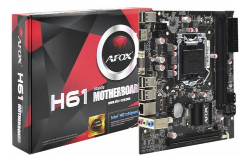 Placa Mãe Afox Ih61-ma5 Micro Atx Ddr3/vga/hdmi Lga 1155 H61