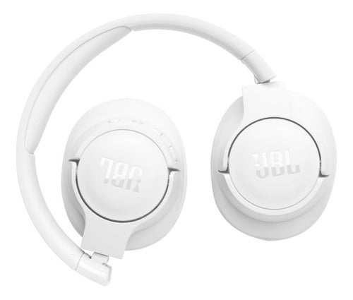 Fone De Ouvido Bluetooth Jbl Tune 720bt Branco Dobrável