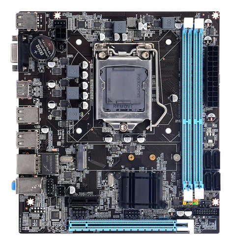 Placa Mãe Bluecase Bmbh61 Ddr3 Lga 1155 1000 H61